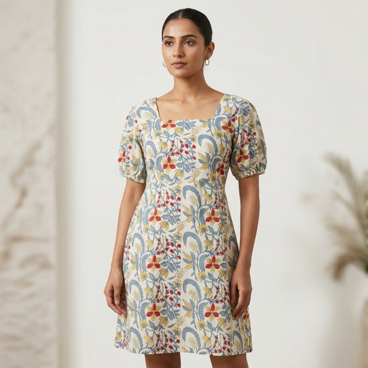 Liora Dress- Floral Vine