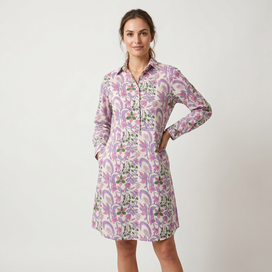 Cairo Dress- Floral Vine