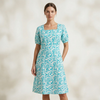 Liora Dress- Azure Vine