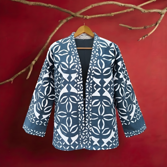 Indigo Print Jacket