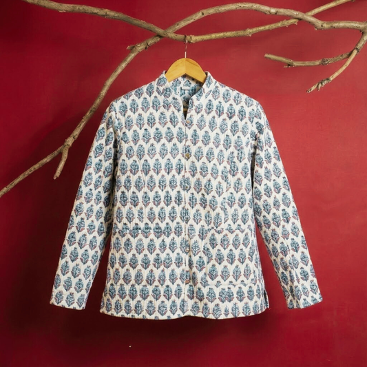 Sanganeri RevaCotton Reversible Jacket