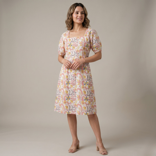 Liora Dress- Floral Vine