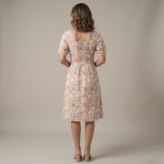 Liora Dress- Floral Vine