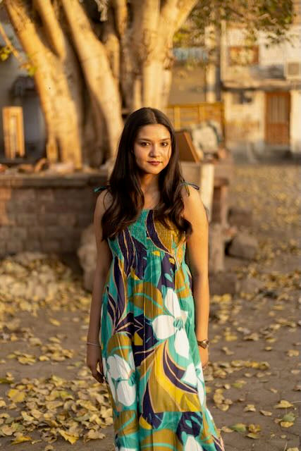Green Tropic Flora Dress