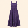 Maribel Dress- Navy Dot