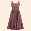 Maribel Dress- Coffee Dot