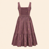 Maribel Dress- Coffee Dot