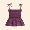 Plum Smocked Top