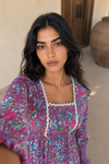 Wavy Dress- Kalamkari Pink