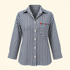 Blue Flower Heart Shirt