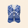 Indigo Applique Top