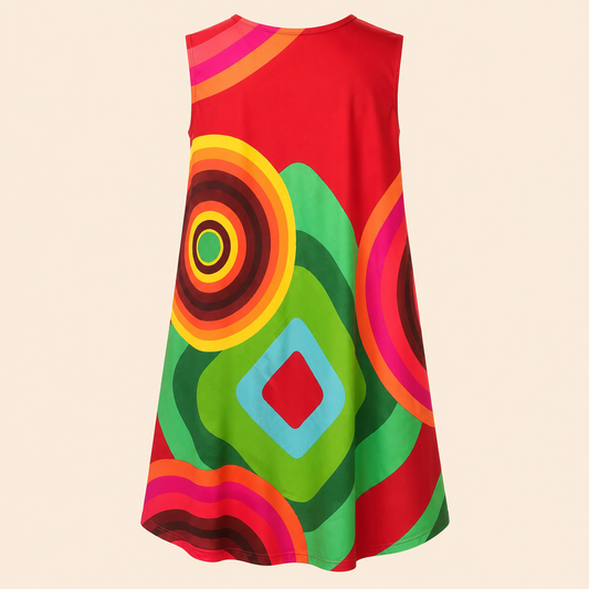 Red Circle Sundress