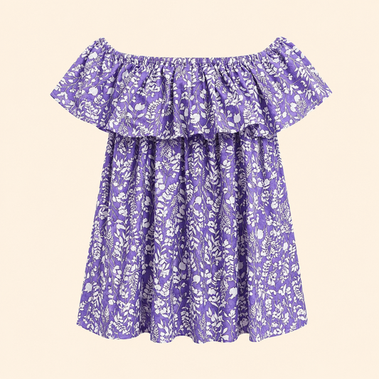 Solene Dress- Misty Bloom