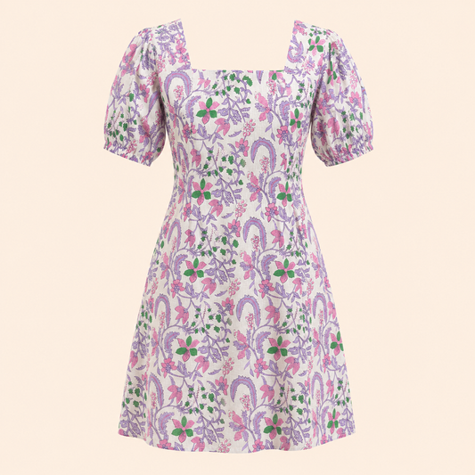 Liora Dress- Floral Vine