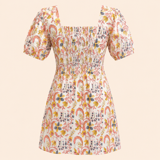 Liora Dress- Floral Vine