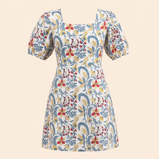 Liora Dress- Floral Vine