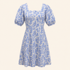 Liora Dress- Azure Vine