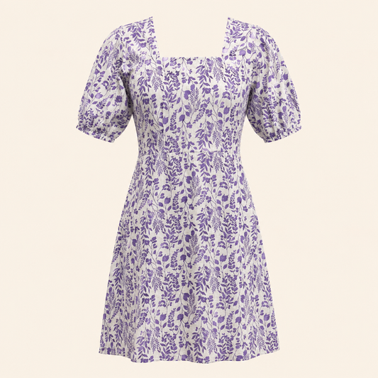 Liora Dress- Azure Vine