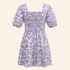 Liora Dress- Azure Vine