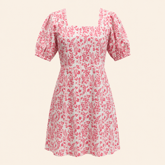 Liora Dress- Azure Vine