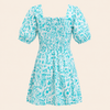 Liora Dress- Azure Vine
