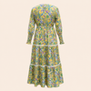 Wavy Dress- Kalamkari Yellow
