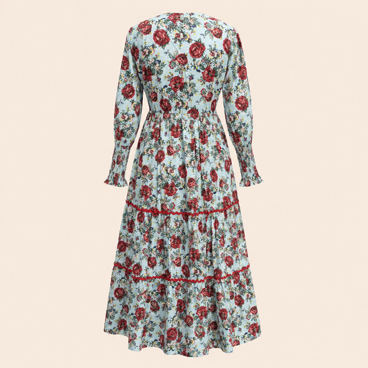 Wavy Dress- Meadow Blue