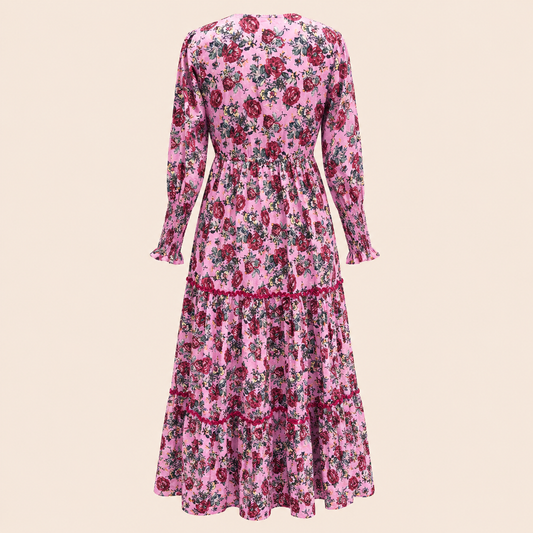 Wavy Dress- Meadow Pink