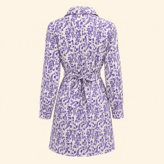 Cairo Dress- Azure Vine