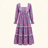 Wavy Dress- Kalamkari Pink