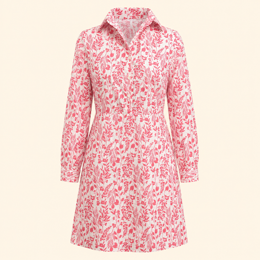 Cairo Dress- Azure Vine