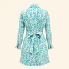 Cairo Dress- Azure Vine