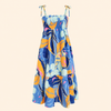 Blue Tropic Flora Dress