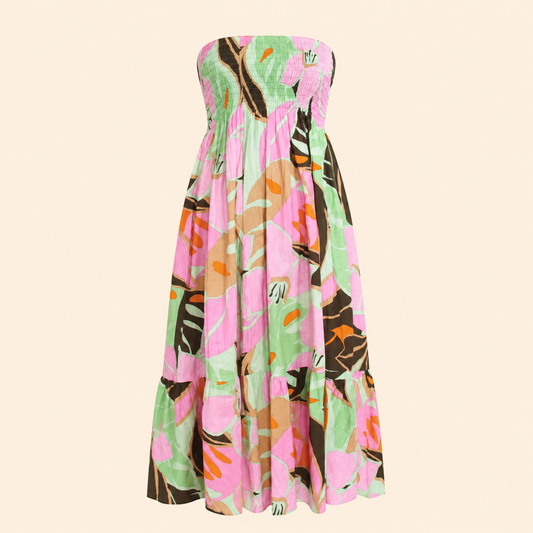 Pink Tropic Flora Dress