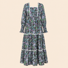 Wavy Dress- Kalamkari Charcoal