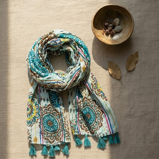Classic Paisley Print Scarf for Women