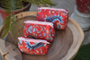 Red Paisley Multi-Purpose Toiletry Organizer Set of 3