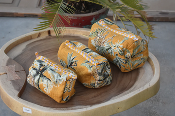 Yellow Multi-Purpose Toiletry Organizer Set of 3