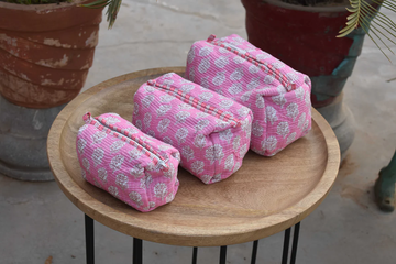 Pink Summer Multi-Purpose Toiletry Organizer Set of 3