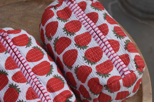 Red Mosaic Multi-Purpose Toiletry Organizer Set of 3