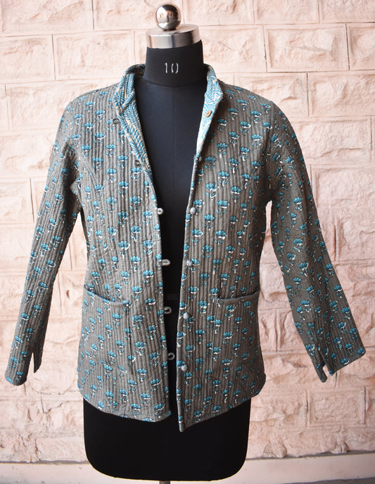 Indigo Dabu TwinSide Reversible Jacket