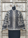 Charcoal Applique Jacket