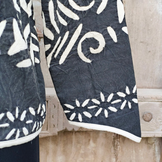 Charcoal Applique Jacket