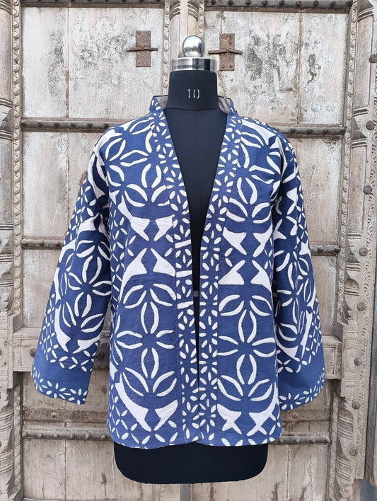 Indigo Print Jacket