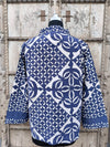 Indigo Applique Kimono Jacket