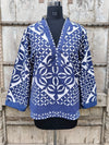 Indigo Applique Jacket