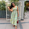 Maribel Dress- Kalamkari Yellow