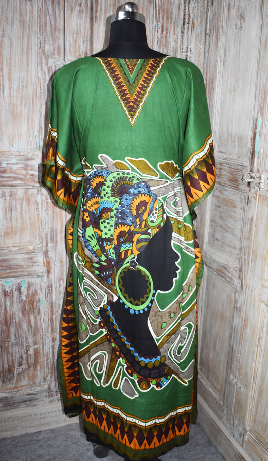 Green African Kaftan | Bold Heritage Look