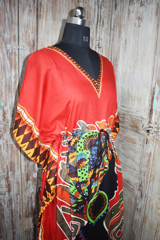 Orange African Kaftan | Bold Heritage Look
