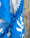 Blue Floral Striped Kaftan – Elegant Flowing Wear